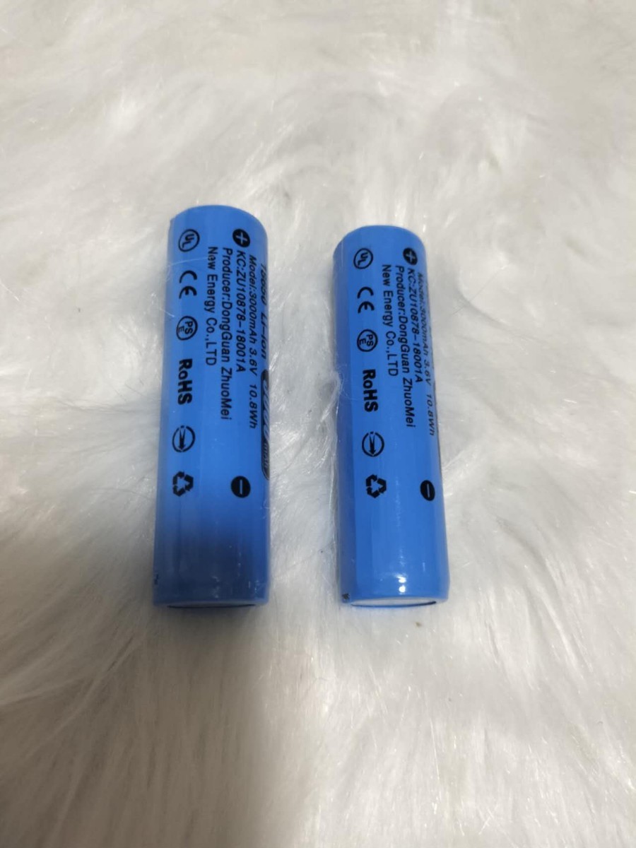 [2 pcs set ]18650 lithium ion battery battery 2 pcs set height capacity 3000mAh 3.6V PSE certification 