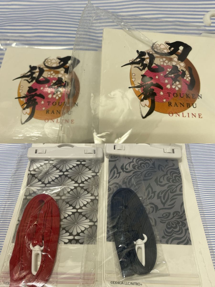 ２個セット 刀剣乱舞 防水スマホケース 山鳥毛&一文字