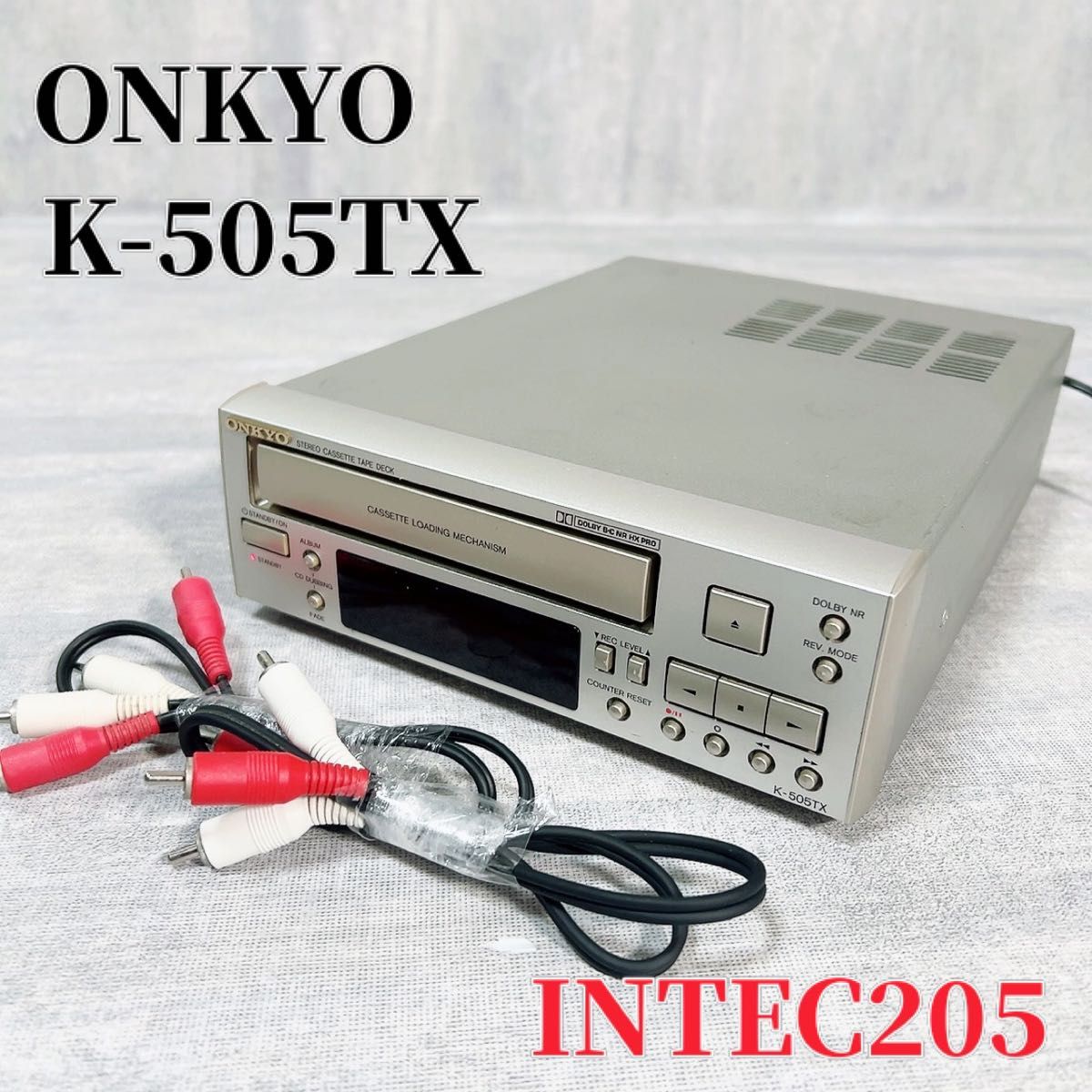 ONKYO K-505TX 浸さ カセットデッキ ONKYO K-505TX 浸さ カセットデッキ