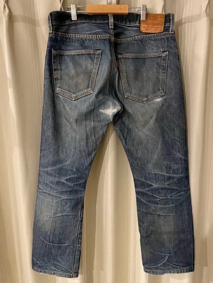 鬼ヒゲ LEVI'S リーバイス デニム ジーンズ ジーパン 501 00501-2546 MADE IN THE USA BIGE 米国製 アメリカ w32_画像3