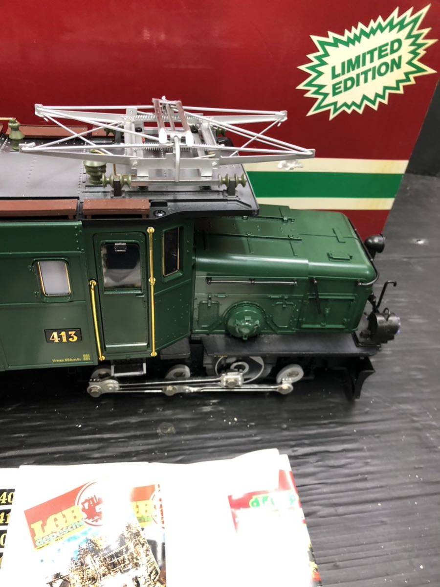 田　LGB レーマン　2085D steam Locomotive LNHMANN Gゲージ　蒸気機関車　グリーン　箱付き　現状品_画像5