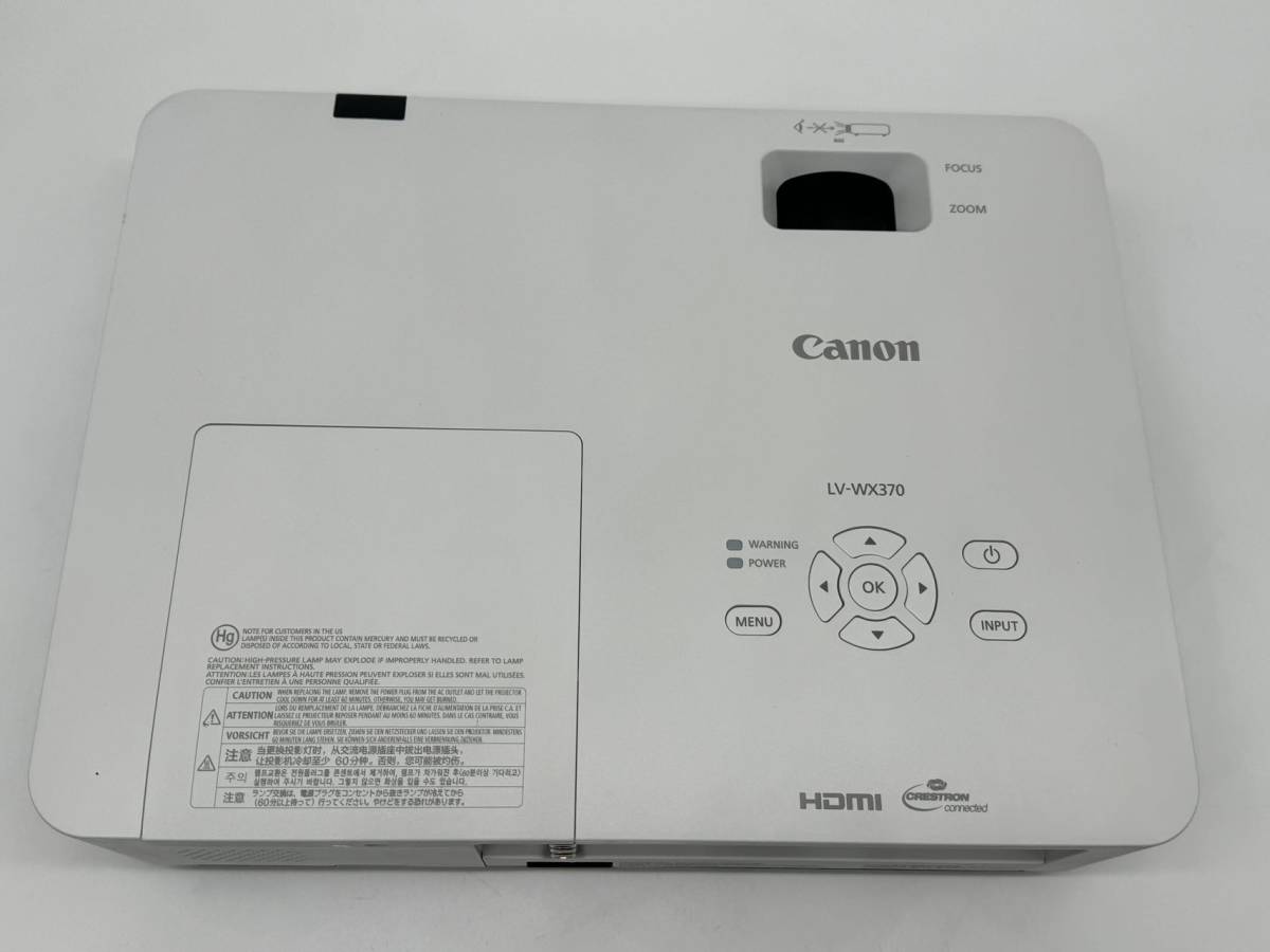 美品【Canon プロジェクター LV-WX370】 LCD液晶パネル USB投射 湾曲補正 縦自動台形補正 在庫複数あり