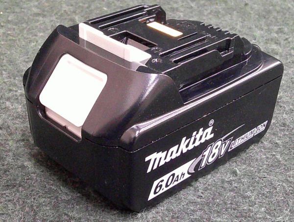 中古 makita マキタ 18V/6.0Ah リチウムイオンバッテリ 1回充電 星 BL1860B ①_画像1