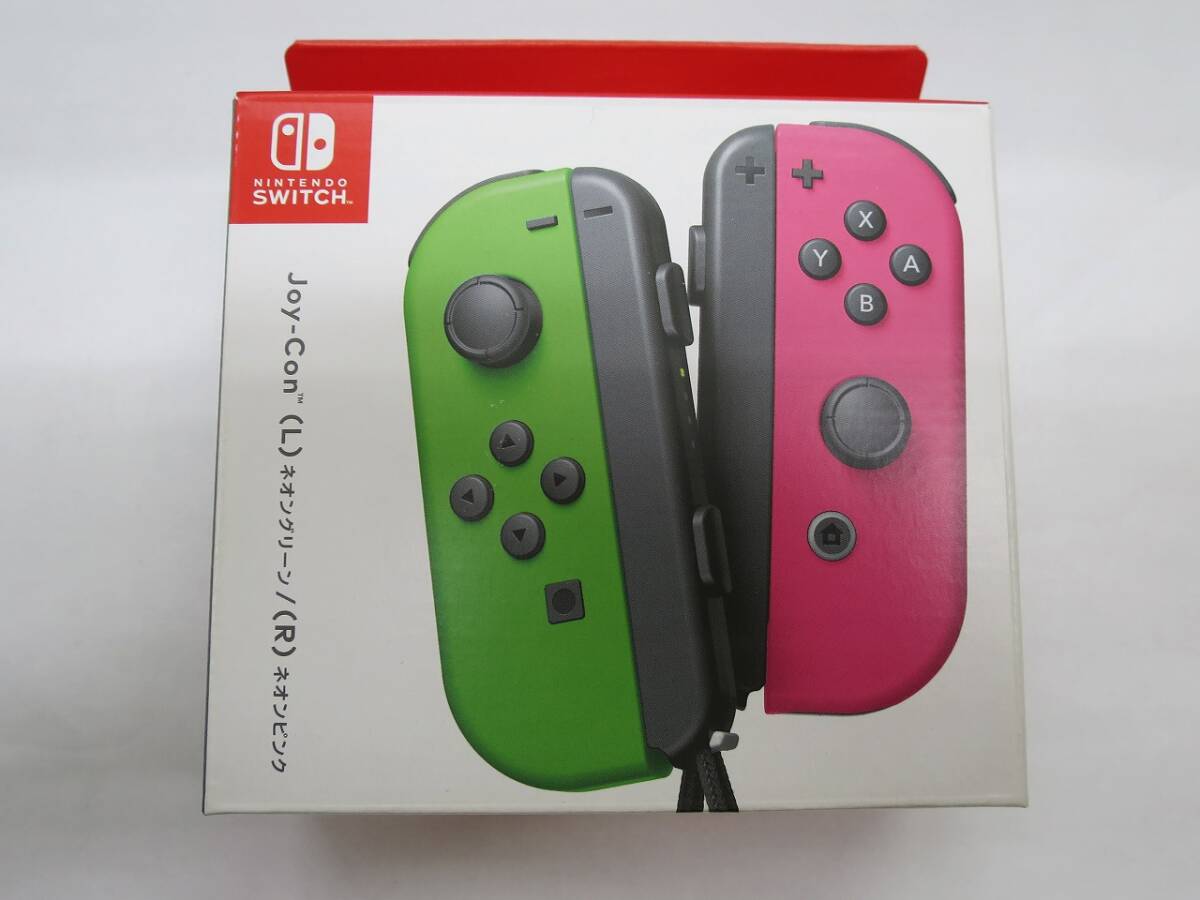 (未使用品)SWITCH Joy-Con (L)ネオングリーン/(R)ネオンピンク ジョイコン 1個 スイッッチ