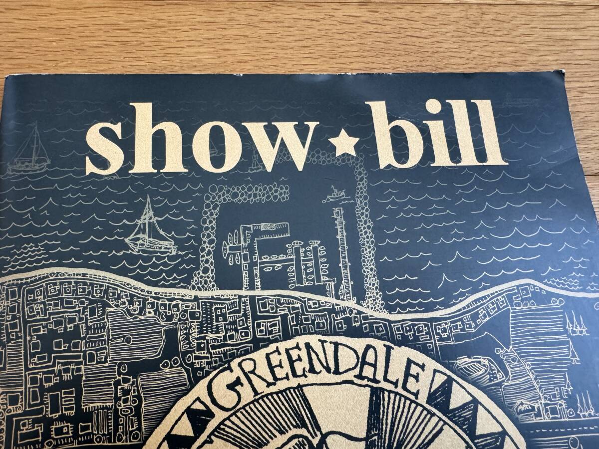 パンフレット ニール・ヤング Neil Young 「Greendale show bill」