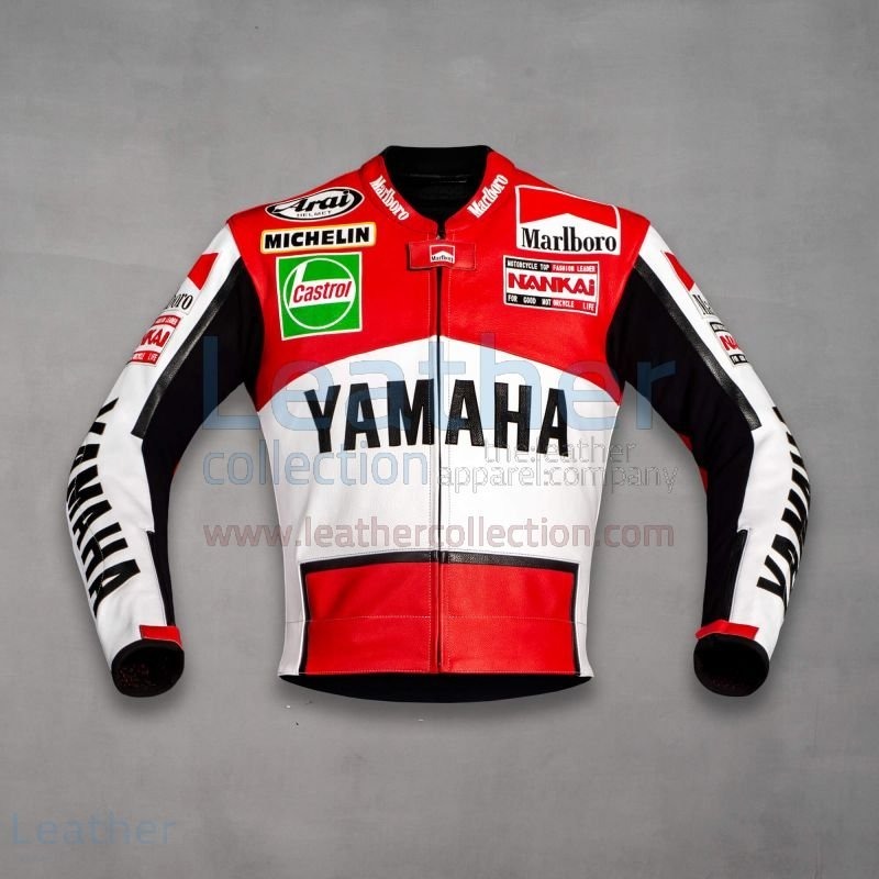  abroad postage included high quality freti* Spencer Yamaha Vintage GP 1989 racing leather jacket size all sorts replica 