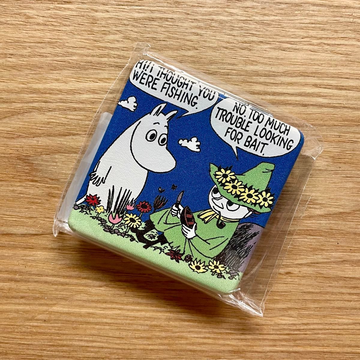 MOOMIN　フラットポーチ&コンパクトミラー　ネイビー　ムーミン