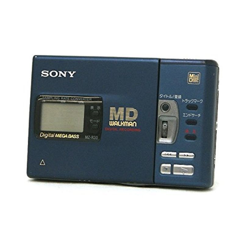 SONY ソニー MZ-R30-L ブルー ポータブルMDレコーダー（録音/再生兼用機/録再/MDウォークマン）