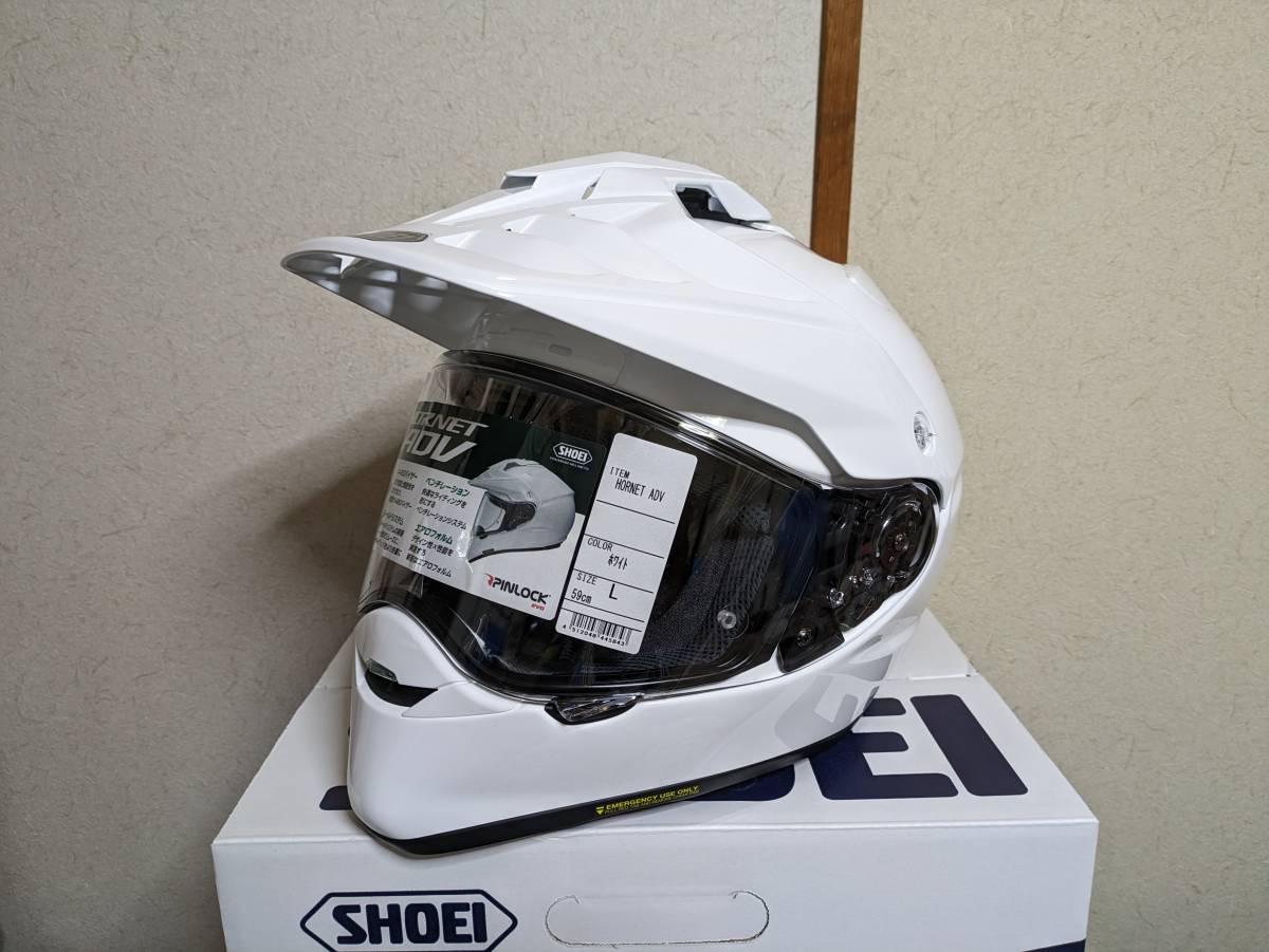 SHOEI HORNET ADV ホワイト　Lサイズ　新品未使用_画像1