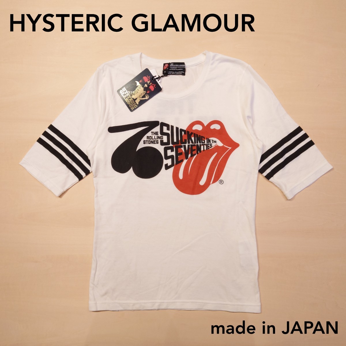 HYSTERIC GLAMOUR 半袖Tシャツ THE Rolling Stones ヒステリック