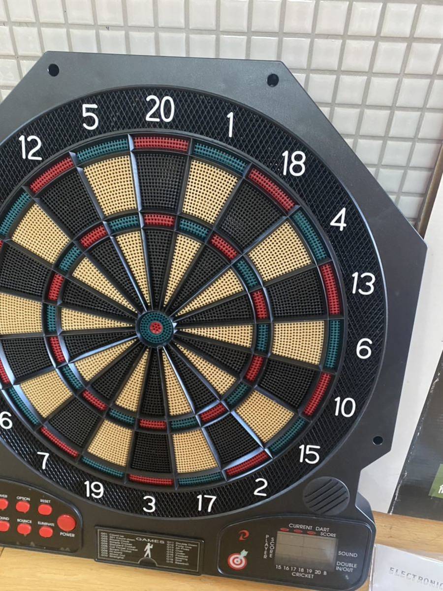 ELECTRONIC DART GAME ダーツ ボード 説明書 動作確認済み 箱付き 音声付き 自動でスコアリング 音声アナウンス_画像7