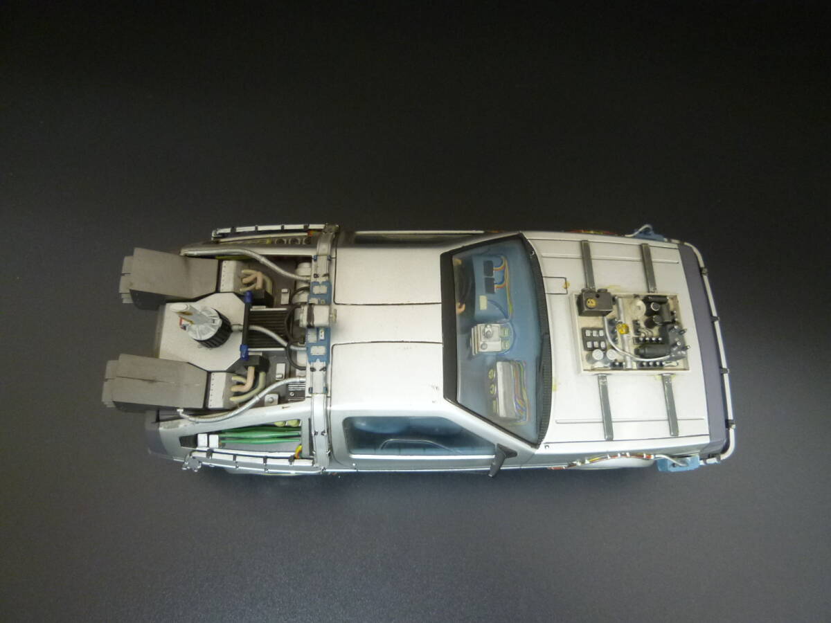 1/24 デロリアン PART Ⅲ ギミックレースで製作 プラキット スロットカー さかつう さかつうシャーシ 中古品 当時物です_画像10