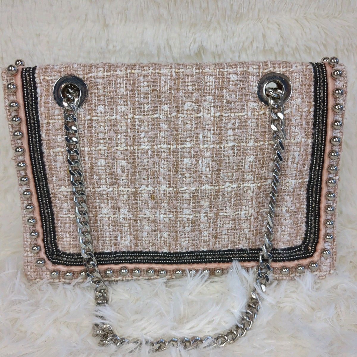 ZARA ツイード チェーンショルダーバッグ|Yahoo!フリマ(旧 ZARA ツイード チェーンショルダーバッグ|Yahoo!フリマ(旧