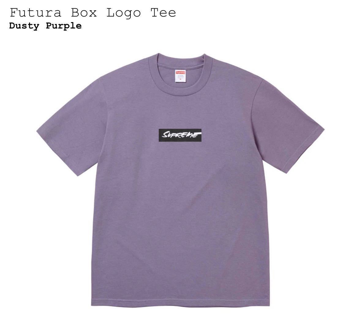 24SS Supreme Futura Box Logo Tee Dusty Purple XXL_画像2