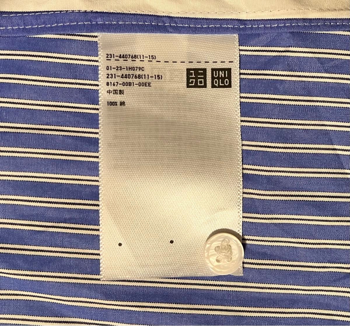 ユニクロプラスジェイ×ジル・サンダー【М】コットンシャツ　ストライプ　レディース