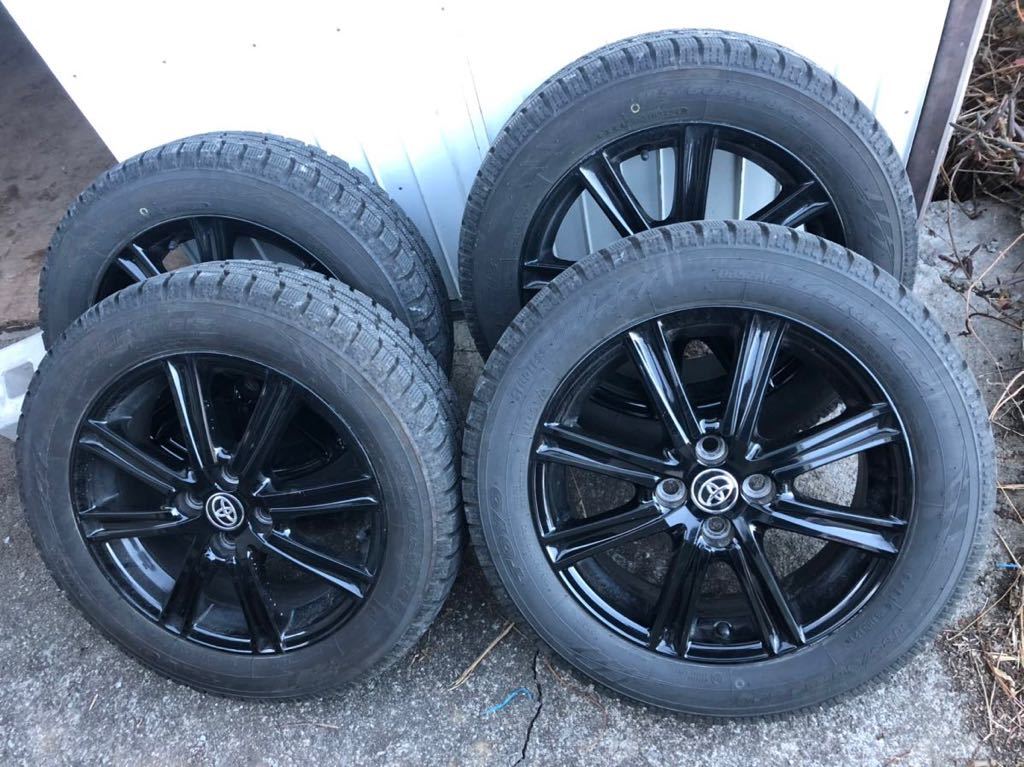 ★良品バリ溝！トヨタ純正16インチスタッドレスタイヤ TOYO185/60R16アクアヴィッツ★ホイールセット_画像9