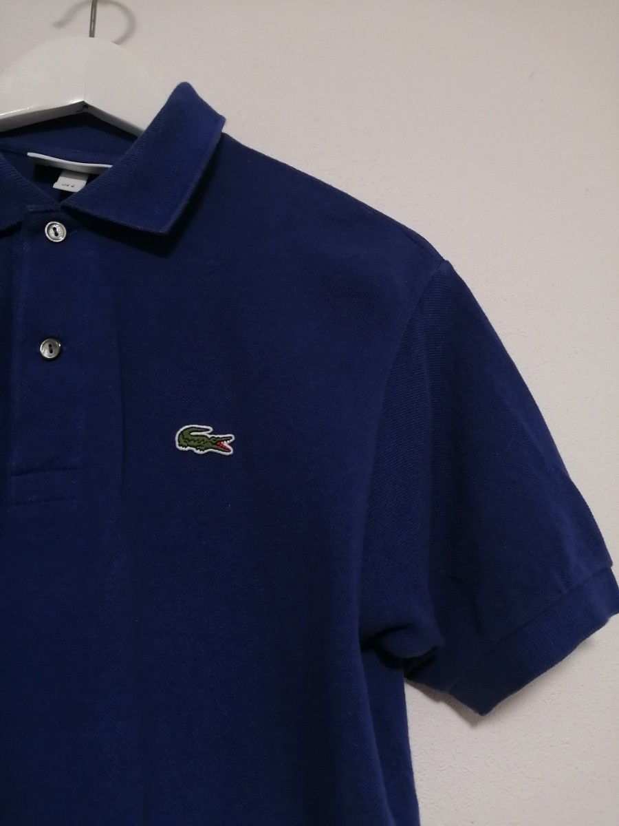 国内正規品　LACOSTE ラコステ 半袖 ポロシャツ 鹿の子ポロシャツ　ブルー　L1212AL 3 S_画像2