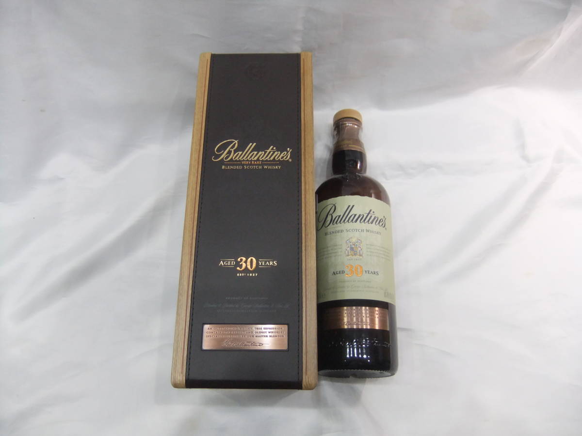 ☆ Ballantine’s バランタイン30年 空瓶 ウイスキー スコッチ 木箱 空き箱 保管品 箱ありの画像4
