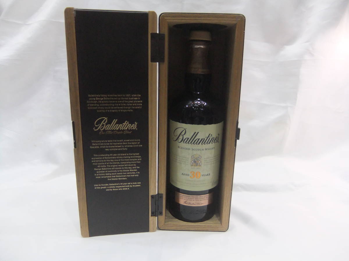 ☆ Ballantine’s バランタイン30年 空瓶 ウイスキー スコッチ 木箱 空き箱 保管品 箱ありの画像6