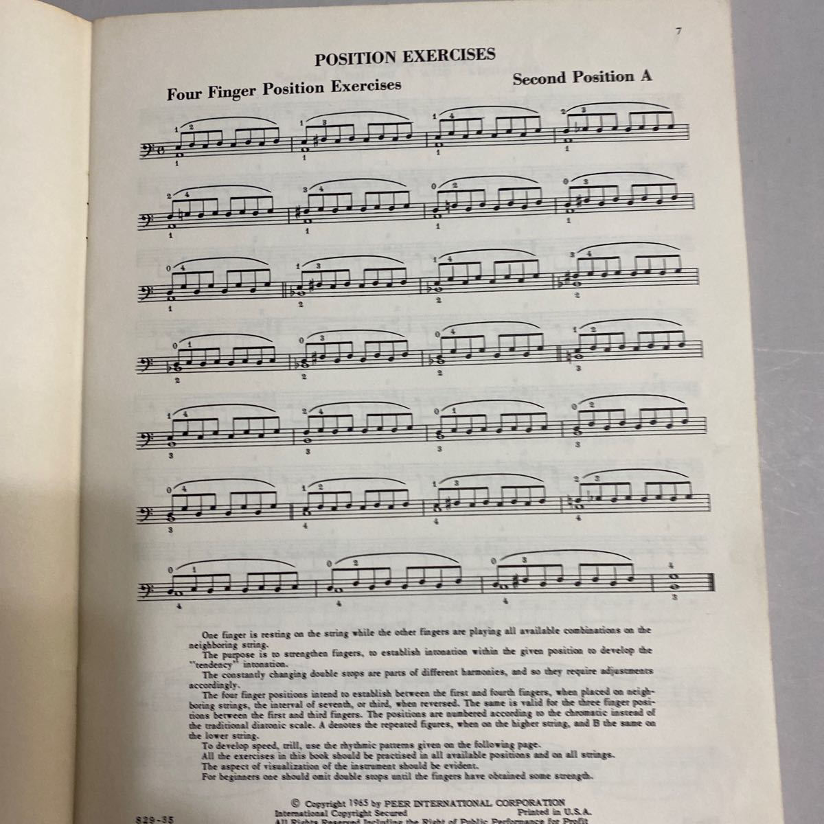 チェロ楽譜左手のためのチェロメソッド JANOS STARKER An organized method of string playing violloncello exercises for left hand_画像4