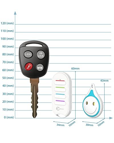 キーファインダー Esky 鍵 紛失防止 キーホルダー 探し物発見器 タグ 紛失防止 key finder 鍵 探す なくしもの発見器 感度 長_画像2