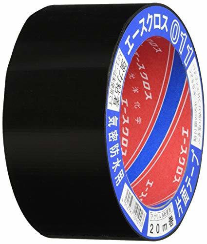 光洋化学 気密防水テープ エースクロス アクリル系強力粘着 片面テープ 011 黒 50mm×20M_画像1