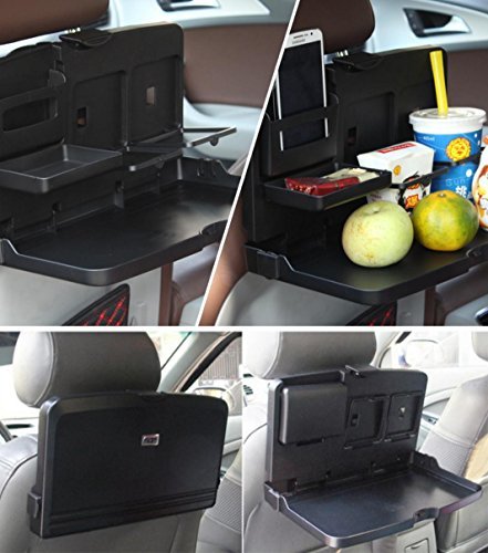 XSAJU 車内 テーブル 自動車用 車内 後部座席 食事用テーブル 収納 ドリンクホルダー_画像2