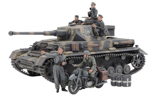 タミヤ 1/35 スケール限定商品 ドイツ IV号戦車 G型 初期生産車 伝令バイクセット ロシア戦線 プラモデル 25209_画像1