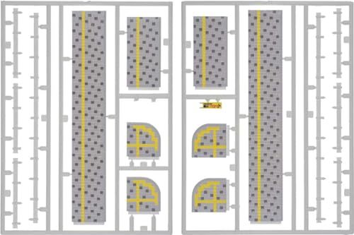 グリーンマックス 2544 着色済みストラクチャーキット 着色済み舗道(グレー・斑点模様)(2枚入り)（鉄道模型用品）_画像2