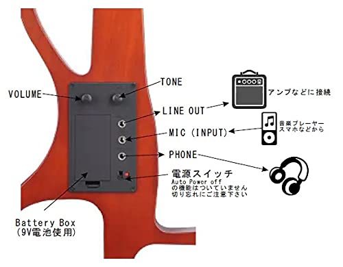 PLAYTECH (プレイテック) エレクトリックバイオリン 4/4 ブラウン_画像7