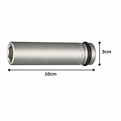 トネ(TONE) インパクト用超ロングソケット 4NV-17L100 差込角12.7mm(1/2) 二面幅17mm_画像5