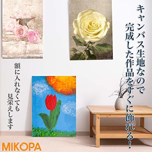 MIKOPA キャンバス 画材 （選べるサイズ） 油絵 絵画 油彩 ボード 木枠 張り アクリル兼用 6枚セット (10×10cm)_画像5