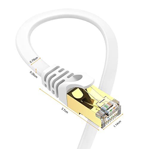 LANケーブル 20m Cat8標準 - Siricook 有線ケーブル フラット 薄型 隙間用 ランケーブル 20メー_画像4