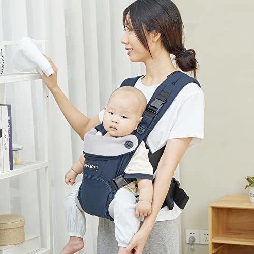 ANMERCO baby sling ... string multifunction front position baby carrier against surface .. front direction .. baby backpack newborn baby from 3 -years old till ventilation light weight storage easy, dark g