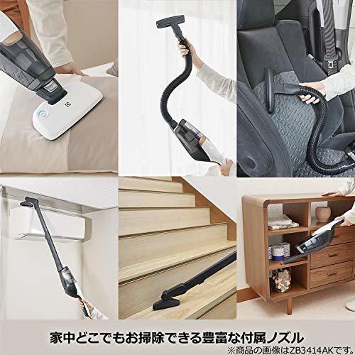 Electrolux(エレクトロラックス)エルゴラピードパワープロプラス コードレス掃除機 サテンホワイト ZB3425BL 2019_画像8