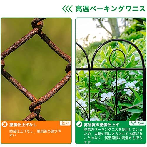 Rxakudedo 5 sheets set iron fence garden fence flower .. fence *. fence outdoors . iron style. equipment ornament 