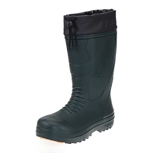 [mitsu horse ] men's gentleman protection against cold boots resin . core ER-2029 rain boots light weight design cold weather model futoshi type . green 