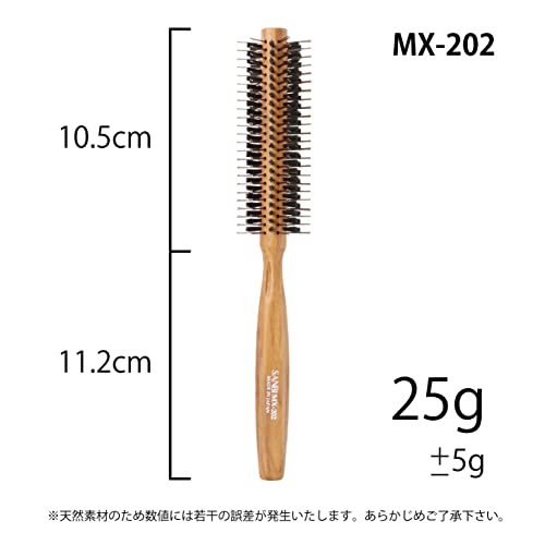 サンビー工業 日本製 ロールブラシ MX （ナイロン＋豚毛） (直径35mm 12行 MX-202)_画像3