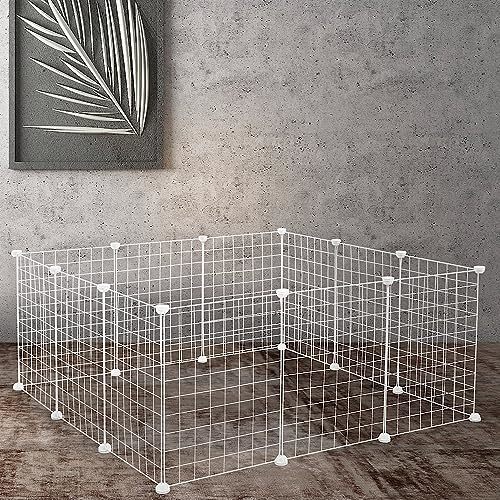 ENCOUNTER pet fence pet Circle cage 12 pieces set 45×35cm small size dog small animals dog ... pet for interior transparent sa-