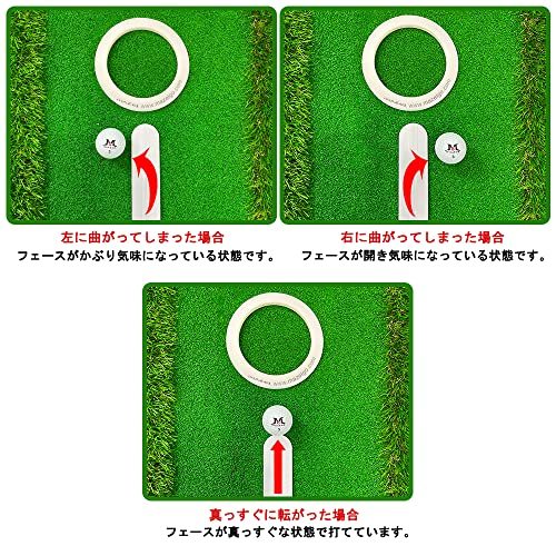 MAZEL(マゼル) ゴルフ パター練習器具 パターレール パッティングレール パタートレーナー パターカップを含む (_画像3