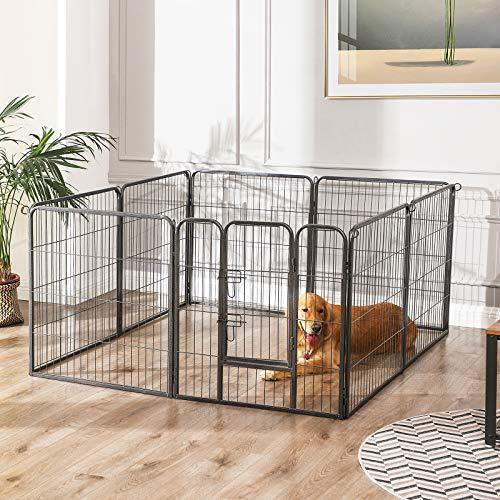 FEANDREA pet Circle for large dog for medium-size dog pet fence folding type easy all . long time period use possible interior out combined use dog cage steel made panel 