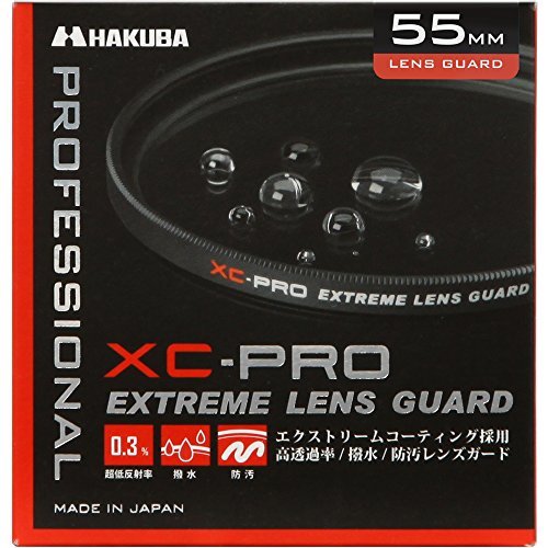 ハクバ HAKUBA 55mm レンズフィルター XC-PRO 高透過率 撥水防汚 薄枠 日本製 レンズ保護用 CF-XCPRLG55 月食 紅_画像1