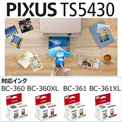 Canon プリンター A4インクジェット複合機 PIXUS TS5430 ピンク 2021年モデル テレワーク向け 4_画像2