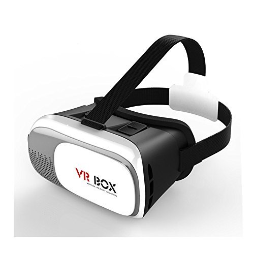 Japandrect VR BOX 3Dメガネ ゲーム 映画 ビデオ スマートフォン向け ヘッドバンド付き 頭部装着_画像1