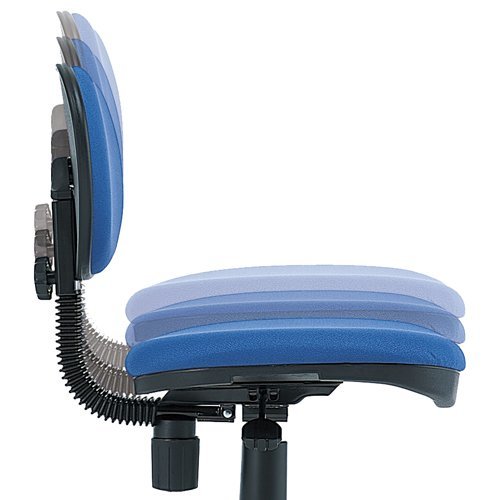 ナカバヤシ オフィスチェア デスクチェア 椅子 ブルー RZG-201BL_画像4