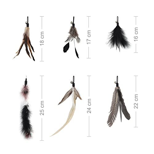 SONGWAY cat toy cat ....6 point set for exchange toy bell attaching motion shortage . -stroke less cancellation black feather single goods 
