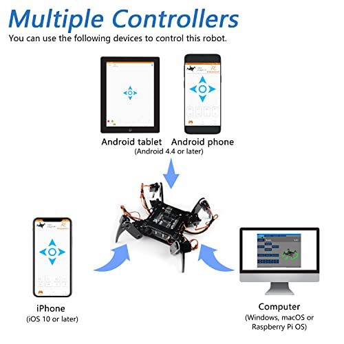 Freenove 四足歩行ロボットキット（Arduino IDE対応）、アプリリモコン、ウォーキング・クロール・ツイスト_画像7