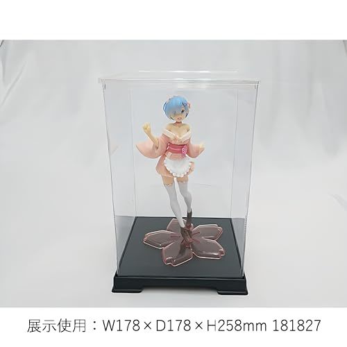 かしばこ商店 透明フィギュアケース 内寸 横幅23.8×奥行23.8×高さ21.8cm 242423_画像2