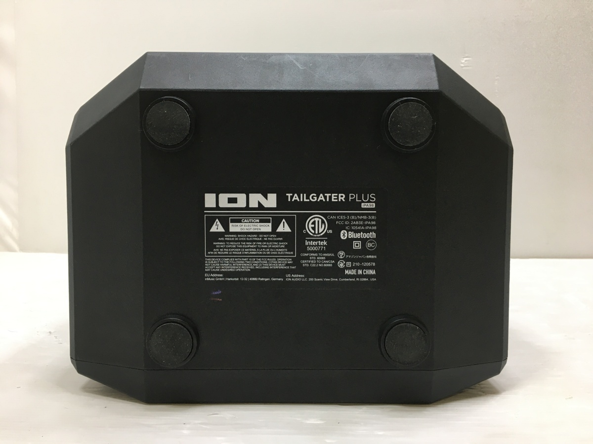 送料着払い◆ION AUDIO TAILGATER PLUS iPA98（中古現状品・動作品）_画像8