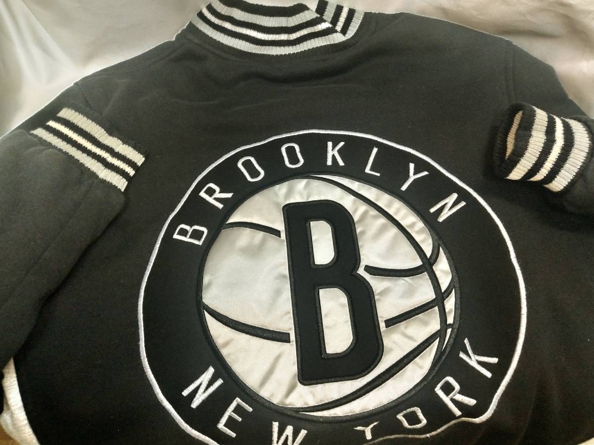 ★ 美品！ JH Design (ジェイエイチデザイン) 　Brooklyn (ブルックリン) Nets (ネッツ) リバーシブル スタジャン サイズ L 位_画像4